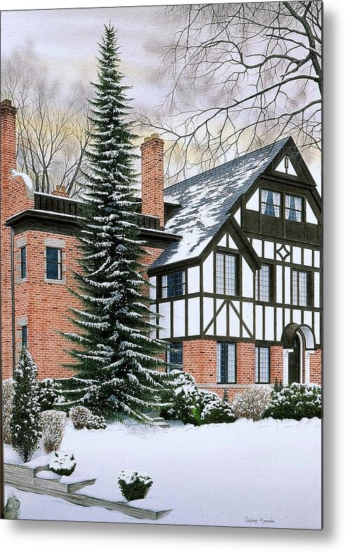 Rural Metal Print featuring the painting An Old Country Feeling by Conrad Mieschke