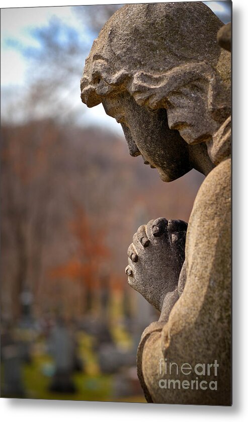 Angel Metal Print featuring the photograph Angel Watching Over by Amy Cicconi