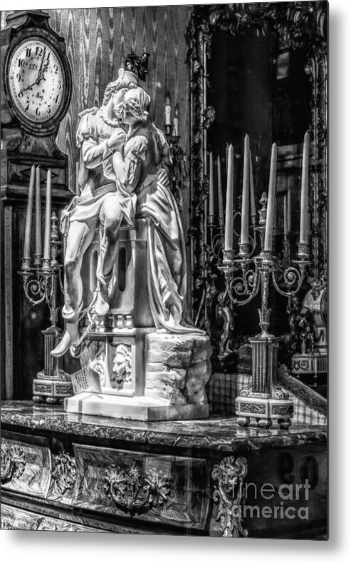 Statue Metal Print featuring the photograph Antique Lovers - NOLA by Kathleen K Parker