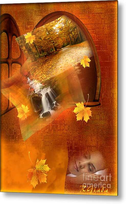 Dream Metal Print featuring the digital art Autumn dream by Giada Rossi