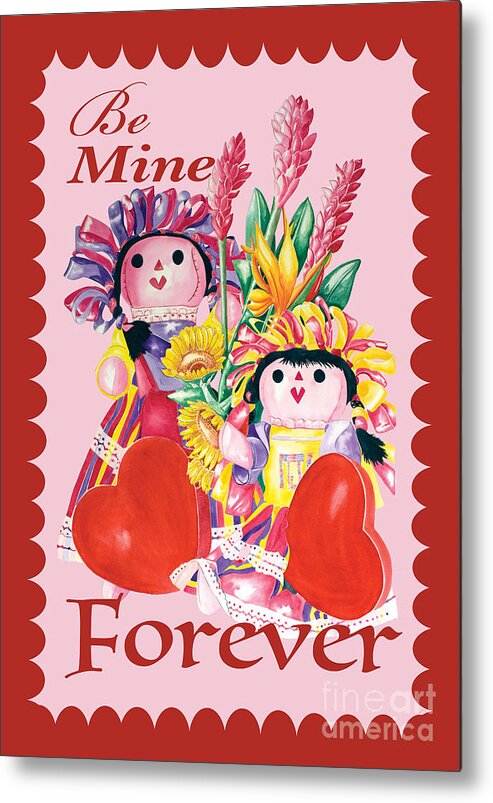 Valentines Day Metal Print featuring the painting Be Mine-Forever by Kandyce Waltensperger