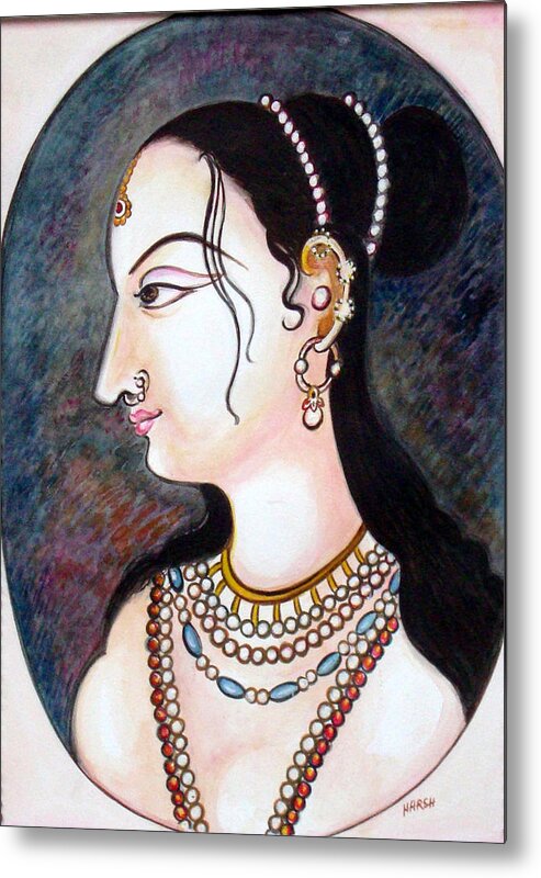 Bejeweled Metal Print featuring the painting Bejewelled by Harsh Malik