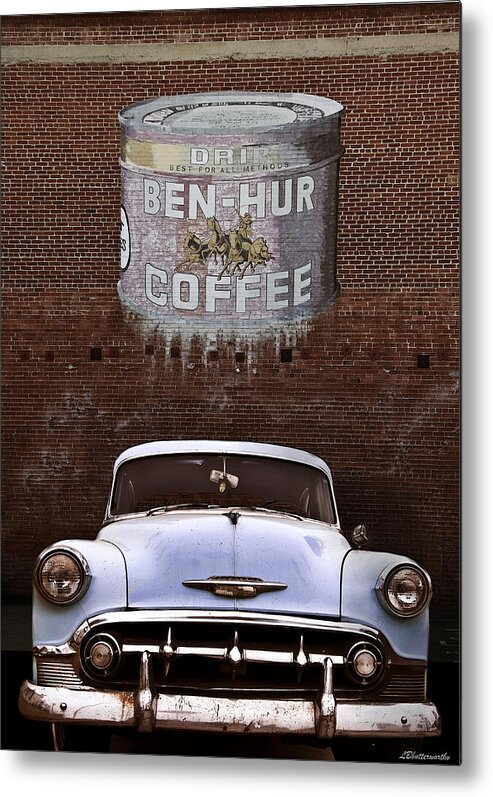 Transportation Metal Print featuring the photograph Ben Hur Coffee by Larry Butterworth