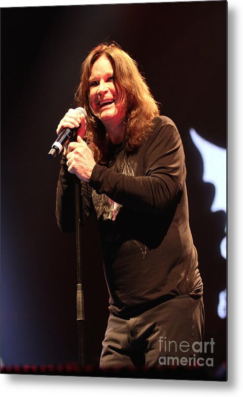 Singer Metal Print featuring the photograph Black Sabbath - Ozzy Osbourne by Concert Photos