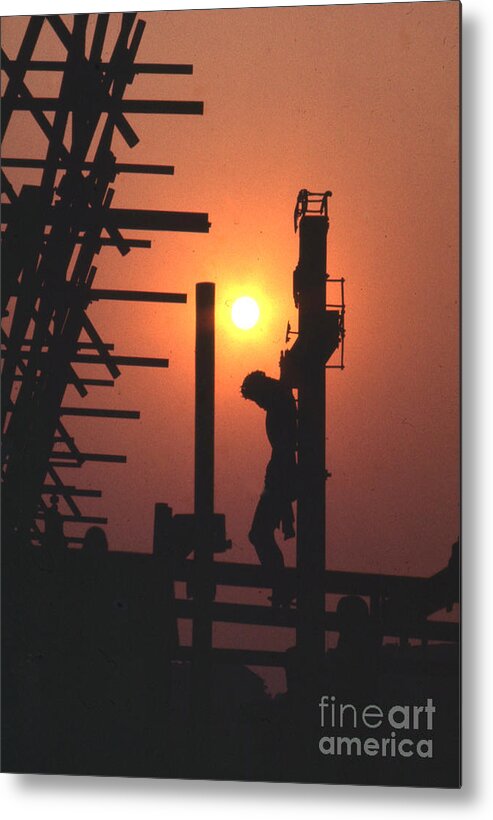 Christ Metal Print featuring the photograph Christ in Prague 1969 by Erik Falkensteen