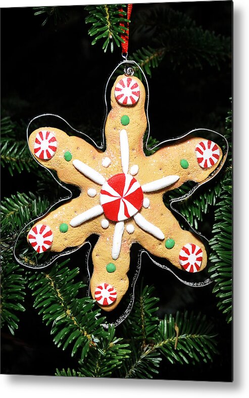 Christmas Metal Print featuring the photograph Christmas Cookie by Georgette Grossman