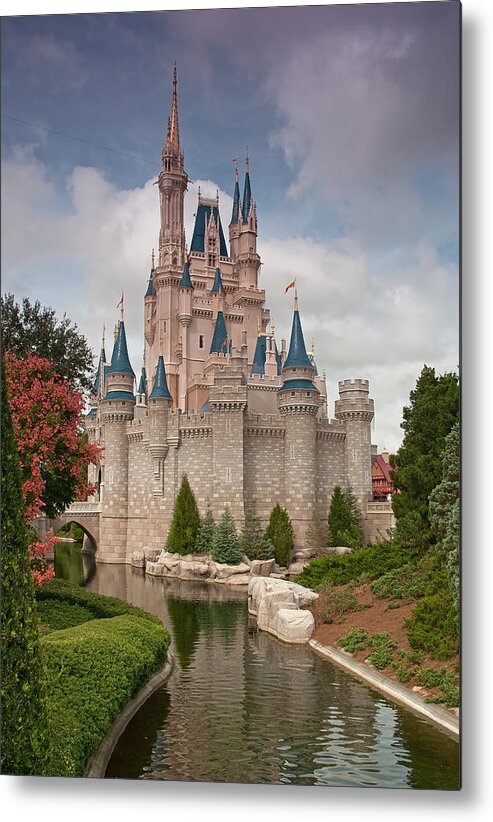 Disney Metal Print featuring the photograph Cinderella's Enchanted Castle by John Black