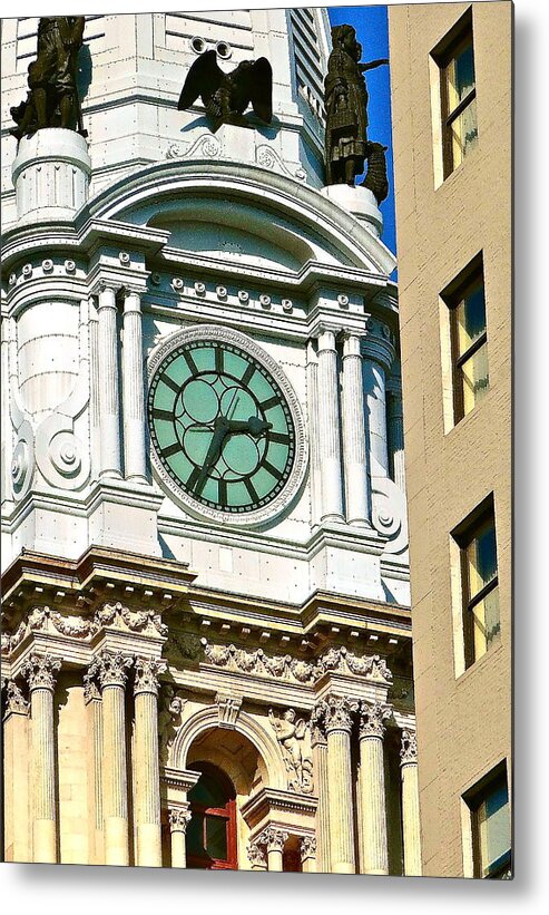 City Hall Philadelphia Metal Print featuring the photograph City Hall Tower Philadelphia by Ira Shander