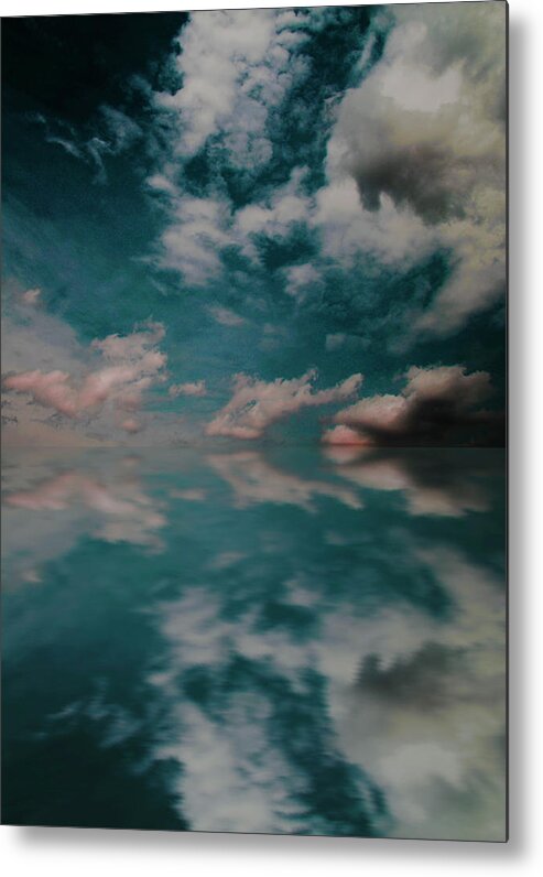 Sky Metal Print featuring the photograph Cloud Reflections by John Stuart Webbstock