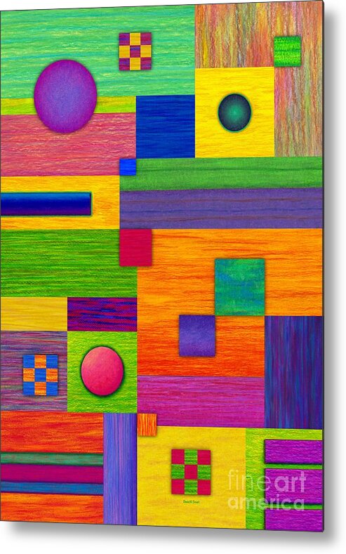 Colored Pencil Metal Print featuring the painting Combination by David K Small