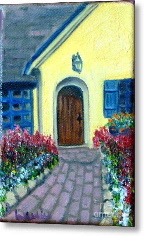 Cottage Metal Print featuring the painting Coming Home by Laurie Morgan