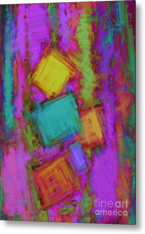 Crashover Metal Print featuring the digital art Crashover by Keith Mills