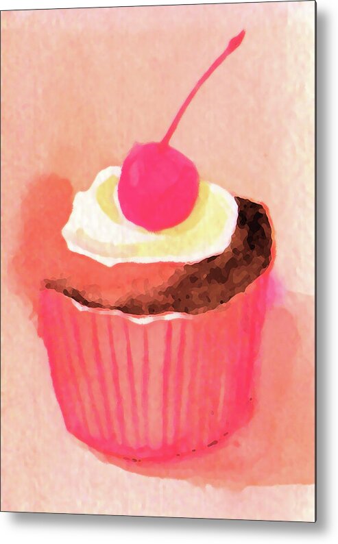 Art Metal Print featuring the photograph Cupcake Illustration by Kana hata