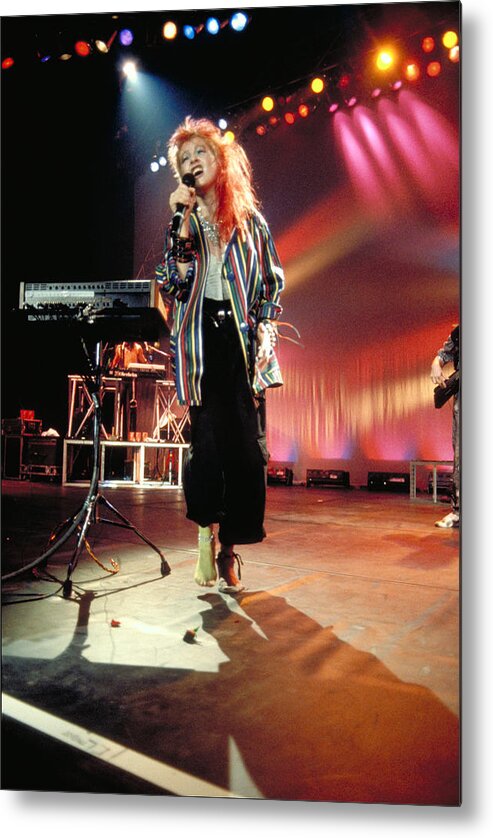 Cyndi Lauper Metal Print featuring the photograph Cyndi Lauper '84 #1 by Chris Deutsch