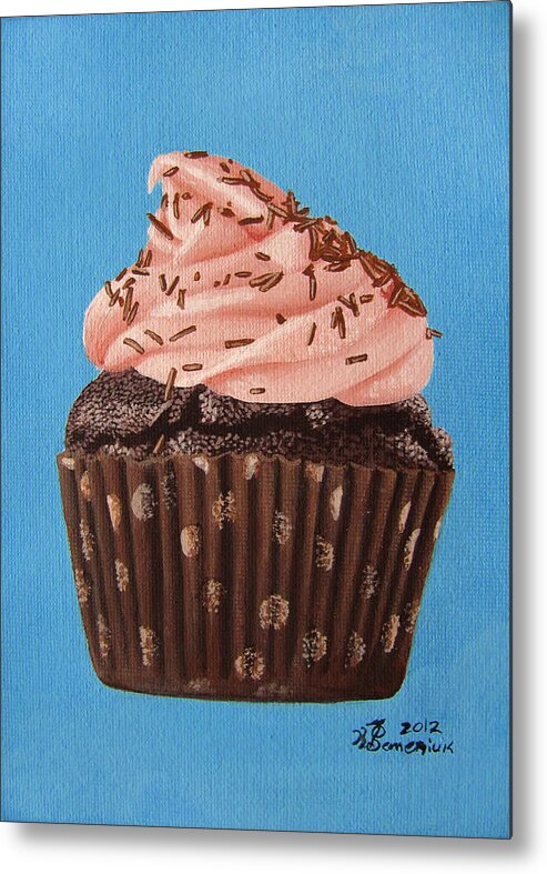 Chocolate Metal Print featuring the painting Decadence by Kayleigh Semeniuk