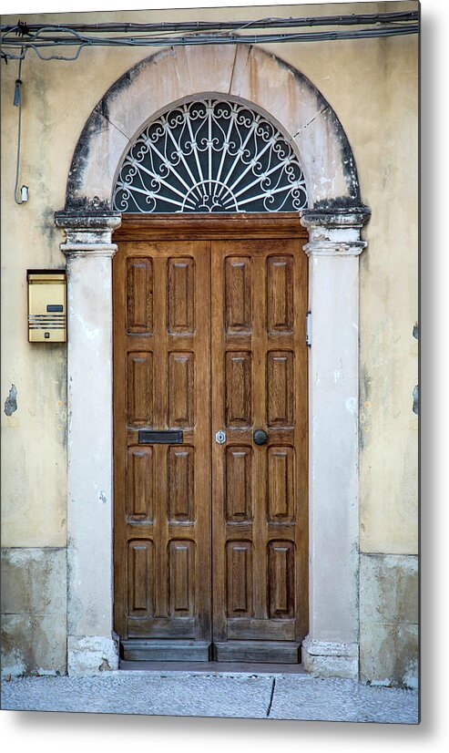 Handle Metal Print featuring the photograph Door From Sicily by Boggy22