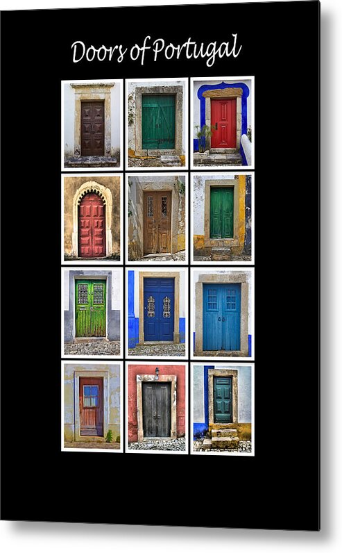 Portugal Metal Print featuring the photograph Doors of Portugal by David Letts