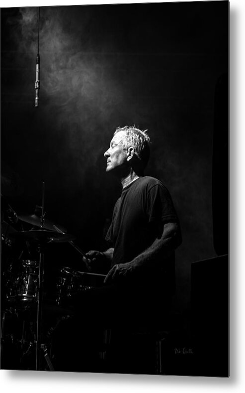 Drummer Metal Print featuring the photograph Drummer Portrait of a Muscian by Bob Orsillo