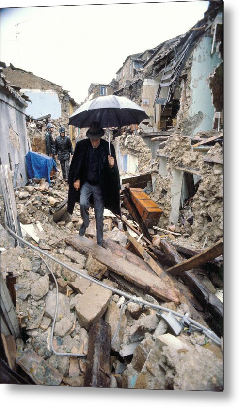 1980 Metal Print featuring the photograph Earthquake In Italy by Gianni Tortoli
