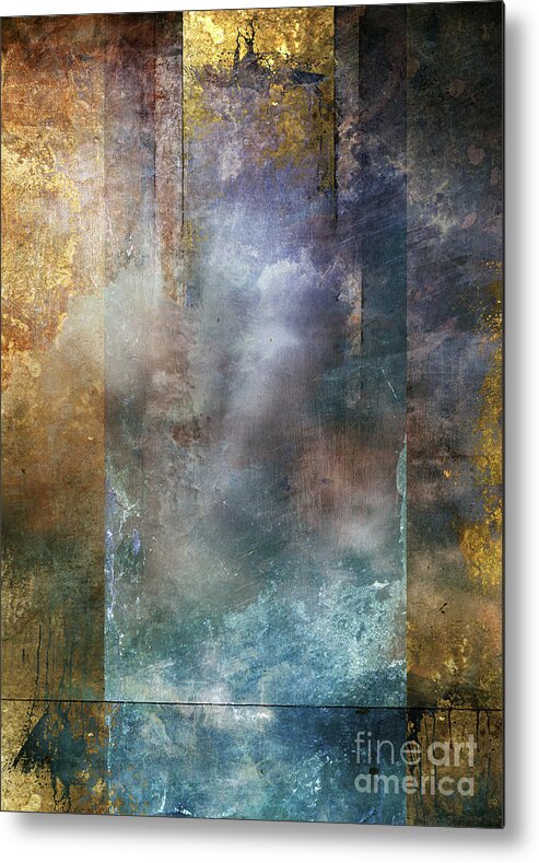 Abstract Metal Print featuring the digital art Elsewhere by MGL Meiklejohn Graphics Licensing