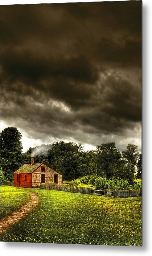 Savad Metal Print featuring the photograph Farm - Barn - Storms a comin by Mike Savad
