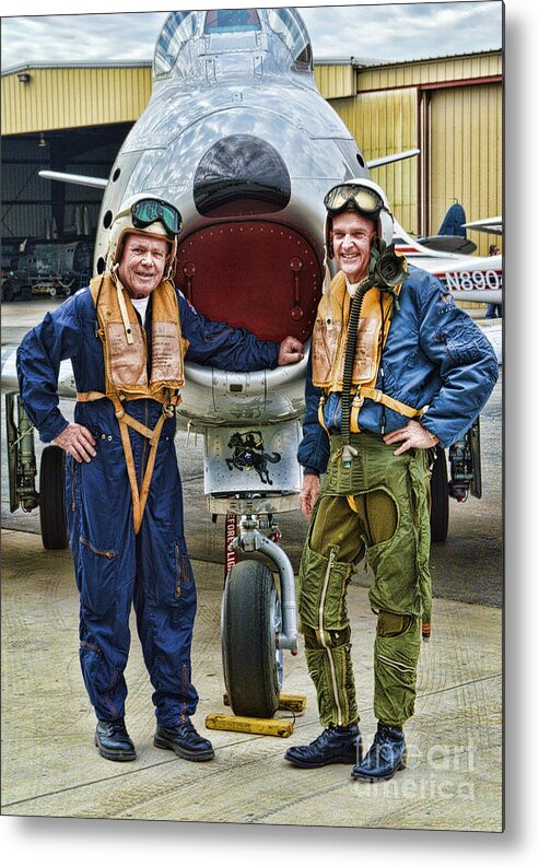 Fighter Pilots Metal Print featuring the photograph Fighter Pilots by Tommy Anderson