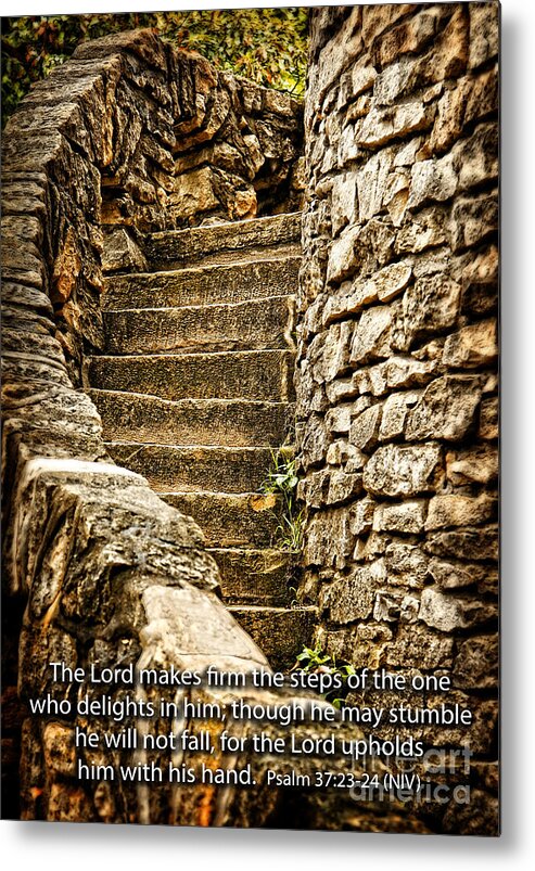 Stone Metal Print featuring the photograph Firm Are the Steps by Lincoln Rogers