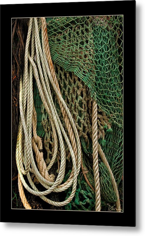 Ropes Metal Print featuring the photograph Fisherman's Tools by Peggy Dietz