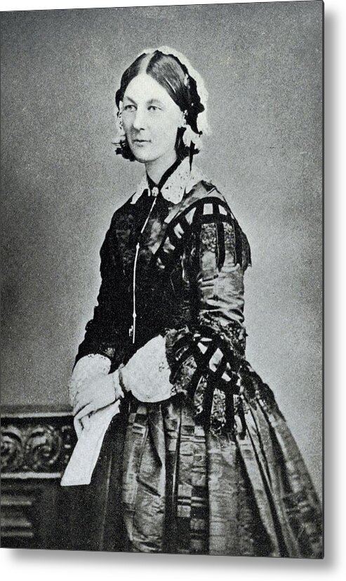 Florence Nightingale Metal Print featuring the photograph Florence Nightingale by Library Of Congress