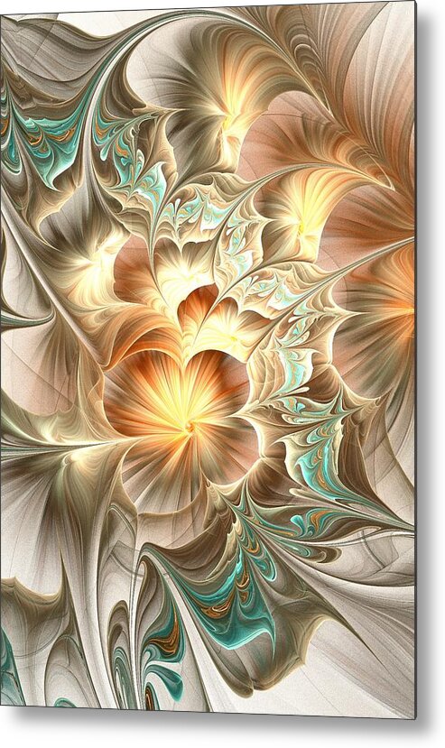 Malakhova Metal Print featuring the digital art Flower Daze by Anastasiya Malakhova