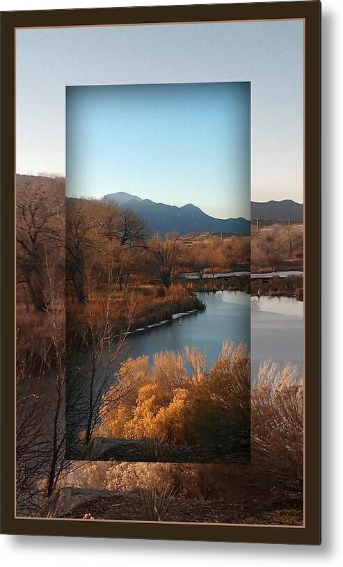 Pikes Peak Metal Print featuring the photograph Fountain Creek to Pikes Peak by Michelle Frizzell-Thompson