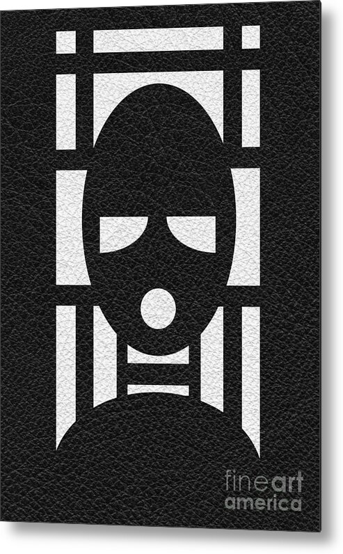 Gimp Metal Print featuring the digital art Gimp Mask by Roseanne Jones