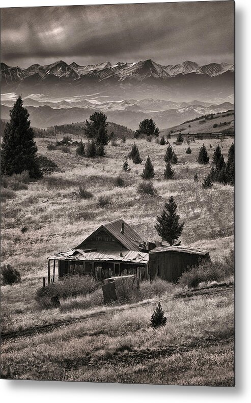 Victor Colorado Metal Print featuring the photograph Gold Mining Ghost Town by Steve White