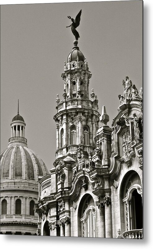Architecture Metal Print featuring the photograph Gran Teatro by Kim Pippinger