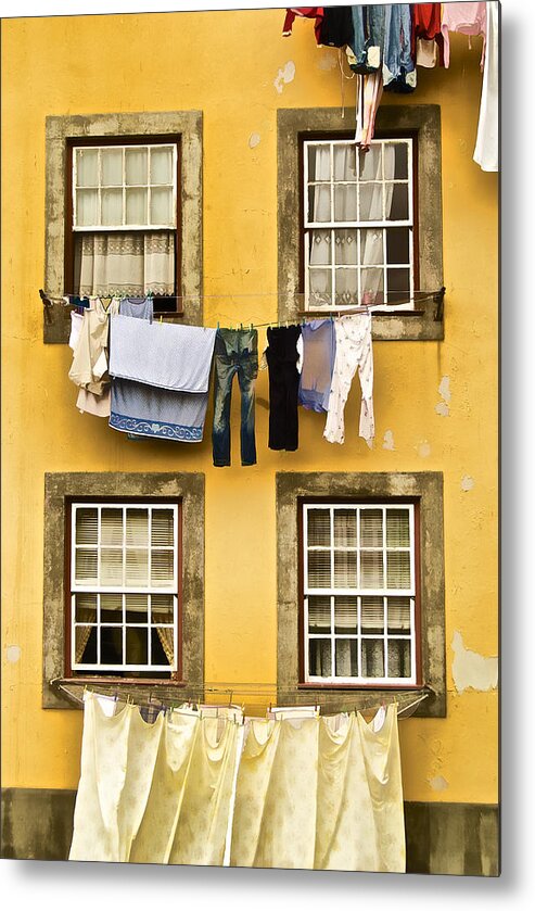Art Metal Print featuring the photograph Hanging Clothes of Old World Europe by David Letts