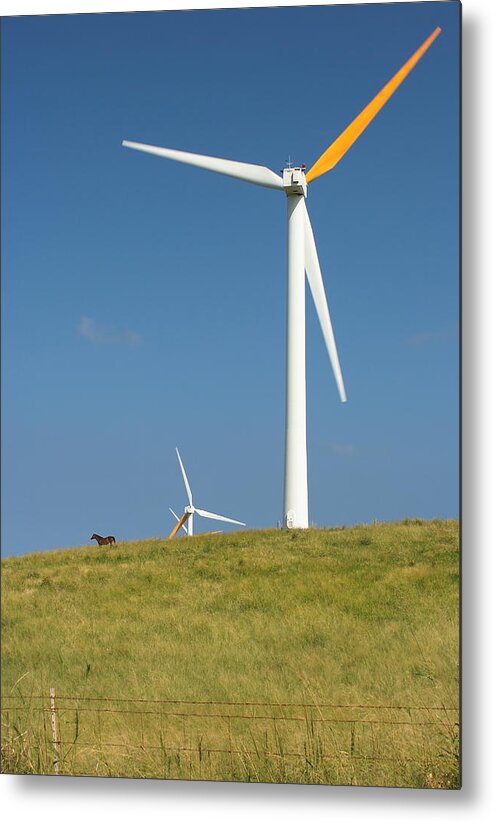 Wind Metal Print featuring the photograph Hawi Wind Farm by Scott Rackers