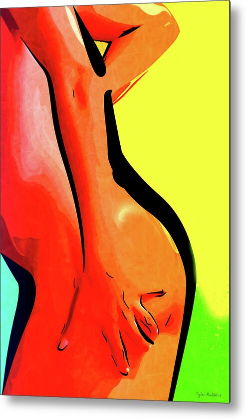 Woman Metal Print featuring the mixed media Hint of a Woman by Tyler Robbins