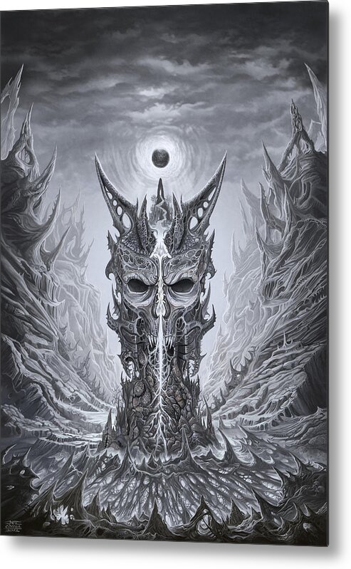 Tower Metal Print featuring the painting Infinite Death by Mark Cooper