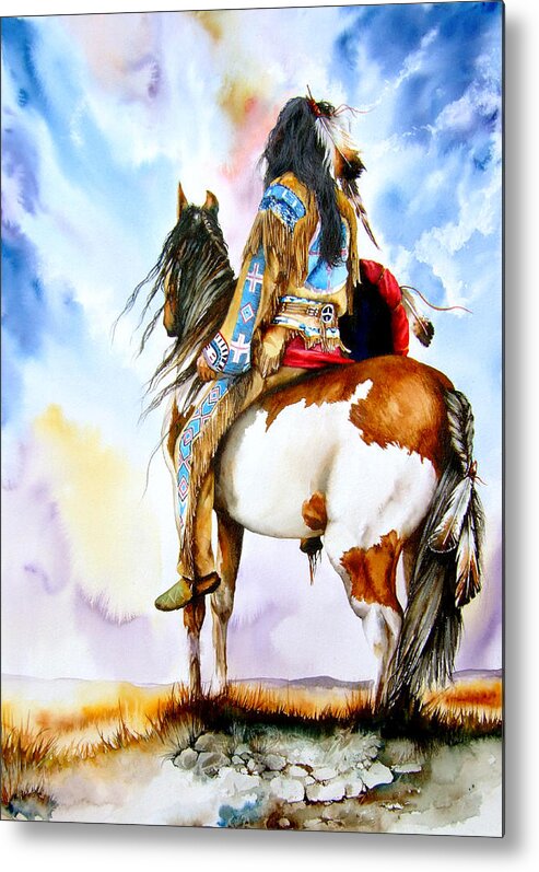 Native Metal Print featuring the painting Into The Promised Land by Peter Williams