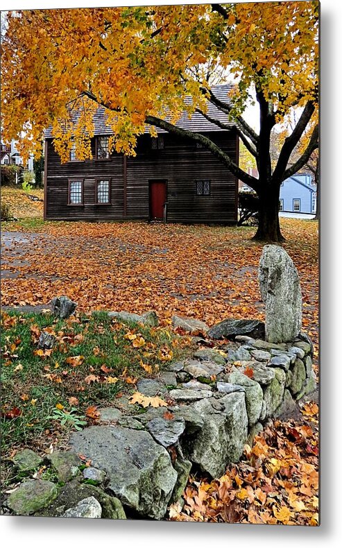 Janice Drew Metal Print featuring the photograph Jabez Howland House by Janice Drew