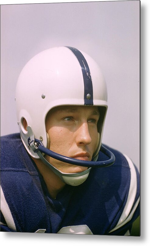 Marvin Newman Metal Print featuring the photograph Johnny Unitas #1 by Retro Images Archive