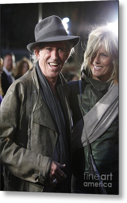 Hat Metal Print featuring the photograph Keith Richards by Nina Prommer