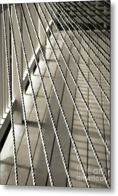 Lines Metal Print featuring the photograph Lanai Lines by Ellen Cotton