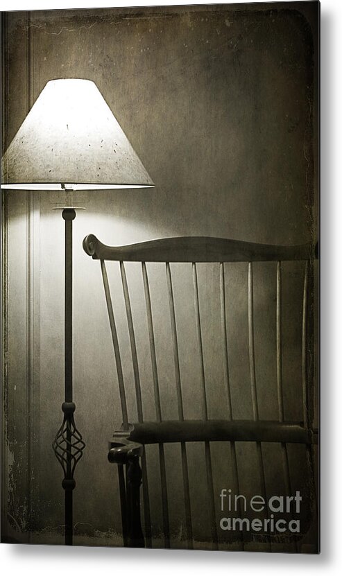 Lamp Metal Print featuring the photograph Leave the Light On by Terry Rowe