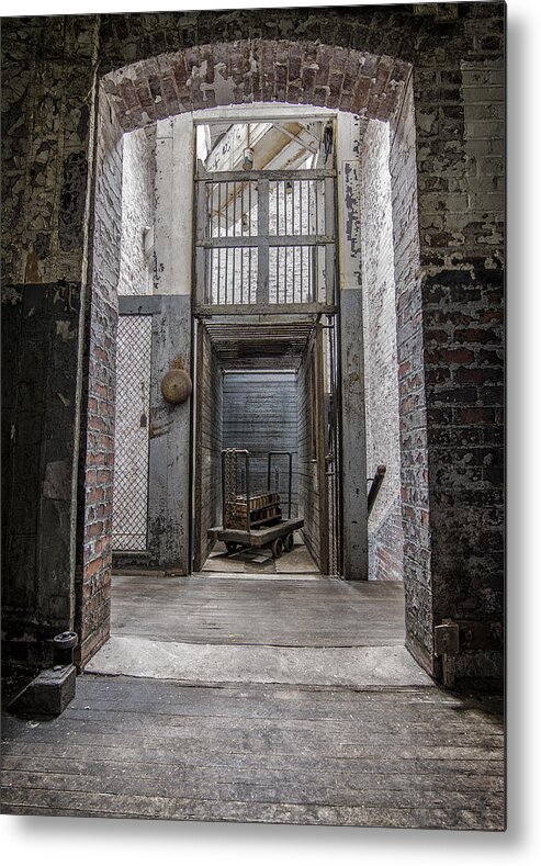 Urbex Metal Print featuring the photograph Lifted by Rob Dietrich