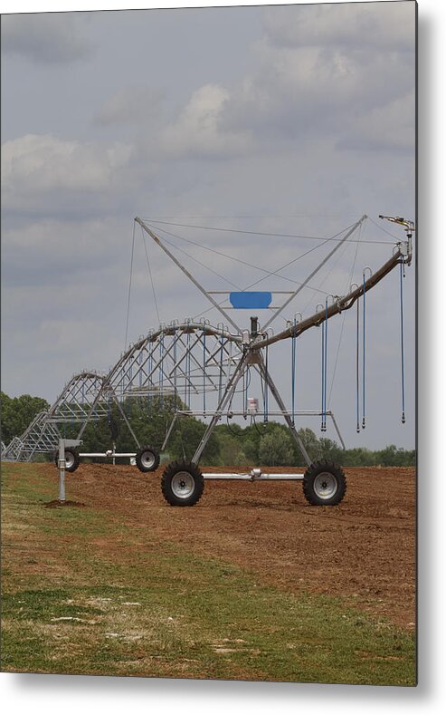 Irrigation Metal Print featuring the photograph Limestone County Crop Irrigation by Kathy Clark