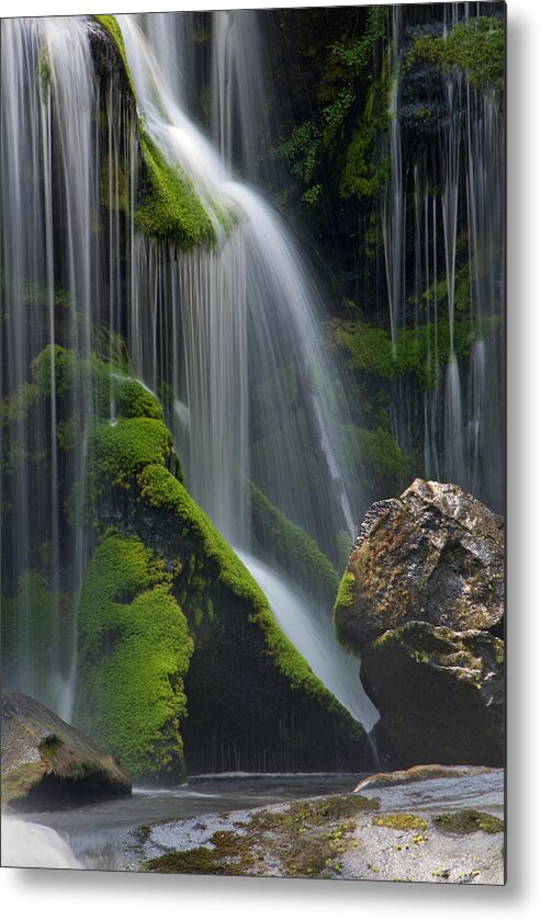 Wate4rfall Metal Print featuring the photograph Living Water II by Carol Erikson