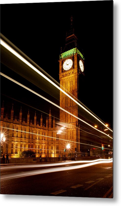 Big Ben Metal Print featuring the photograph London's Timepiece by Daniel Woodrum