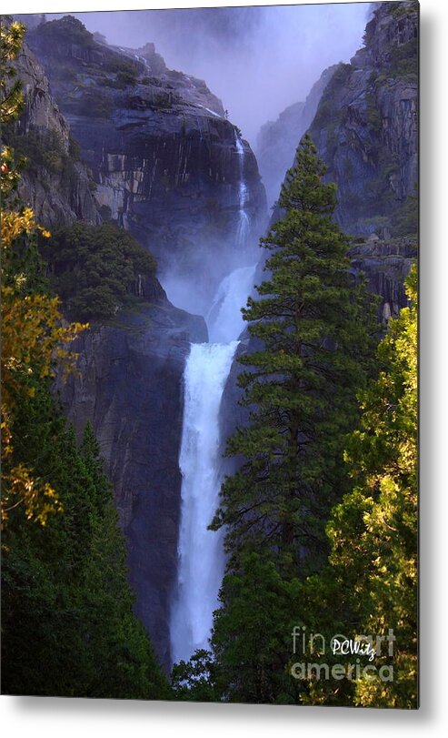 Lower Yosemite Falls Metal Print featuring the photograph Lower Yosemite Falls by Patrick Witz