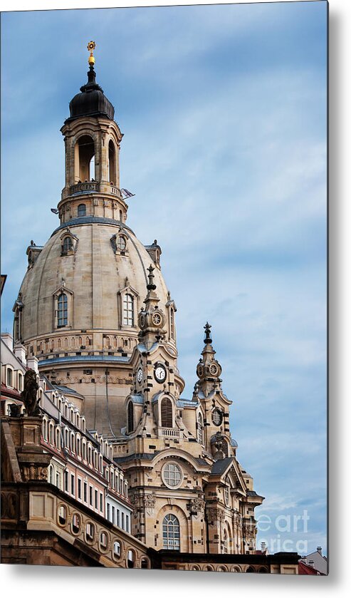 Dresden Metal Print featuring the photograph Lutheran church in Dresden by Jelena Jovanovic